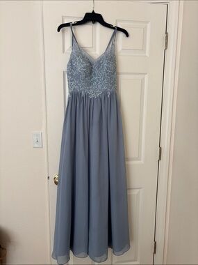 JJ's House Dusty Blue Maxi Dress